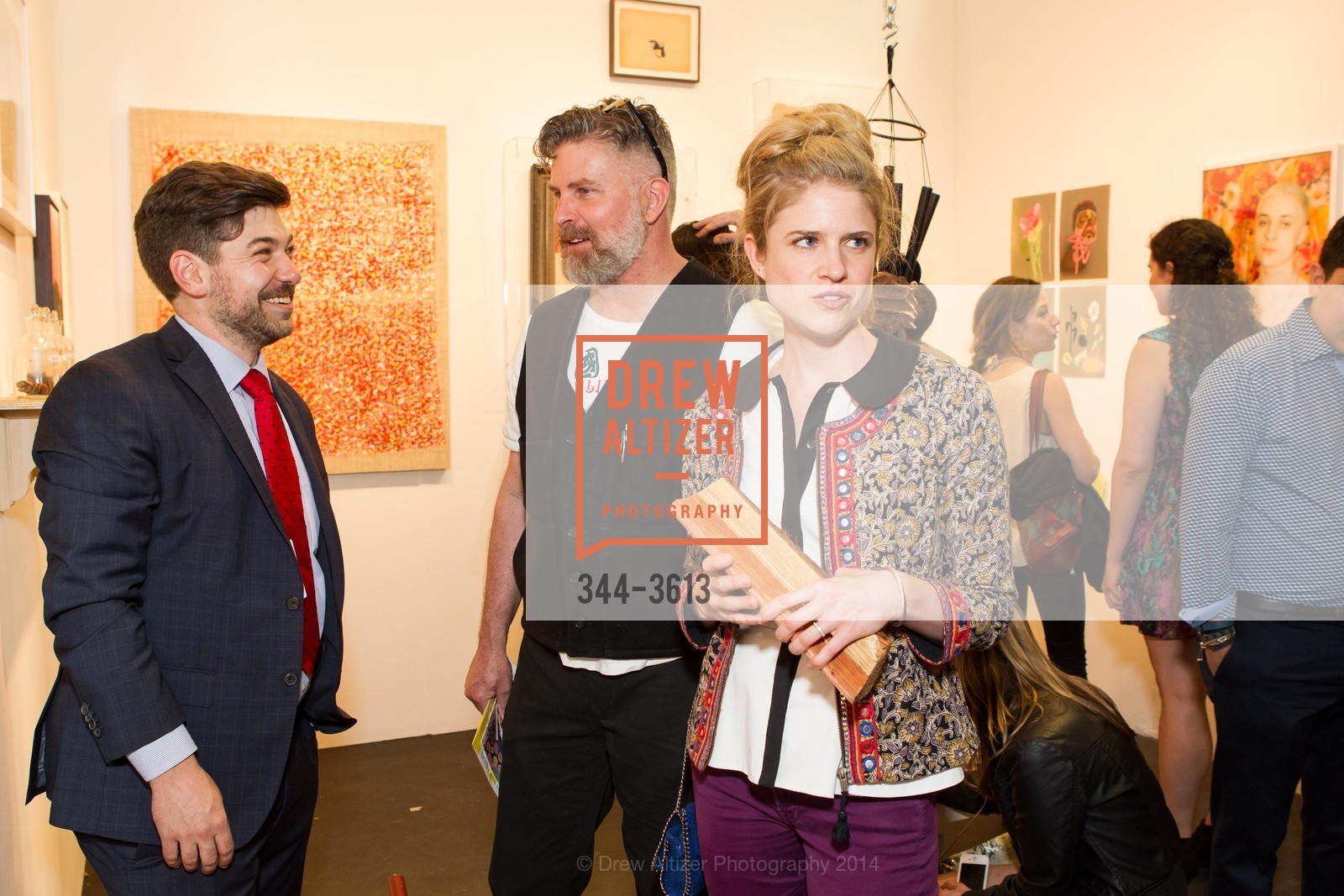 Andrew Mcclintock, Tim Armstrong, Elizabeth Doll Cayne, ART MARKET San Francisco Benefit Preview Gala, US, May 15th, 2014, Photo #344-3613 Andrew Mcclintock, Tim Armstrong, Elizabeth Doll Cayne, Photo #344-3613