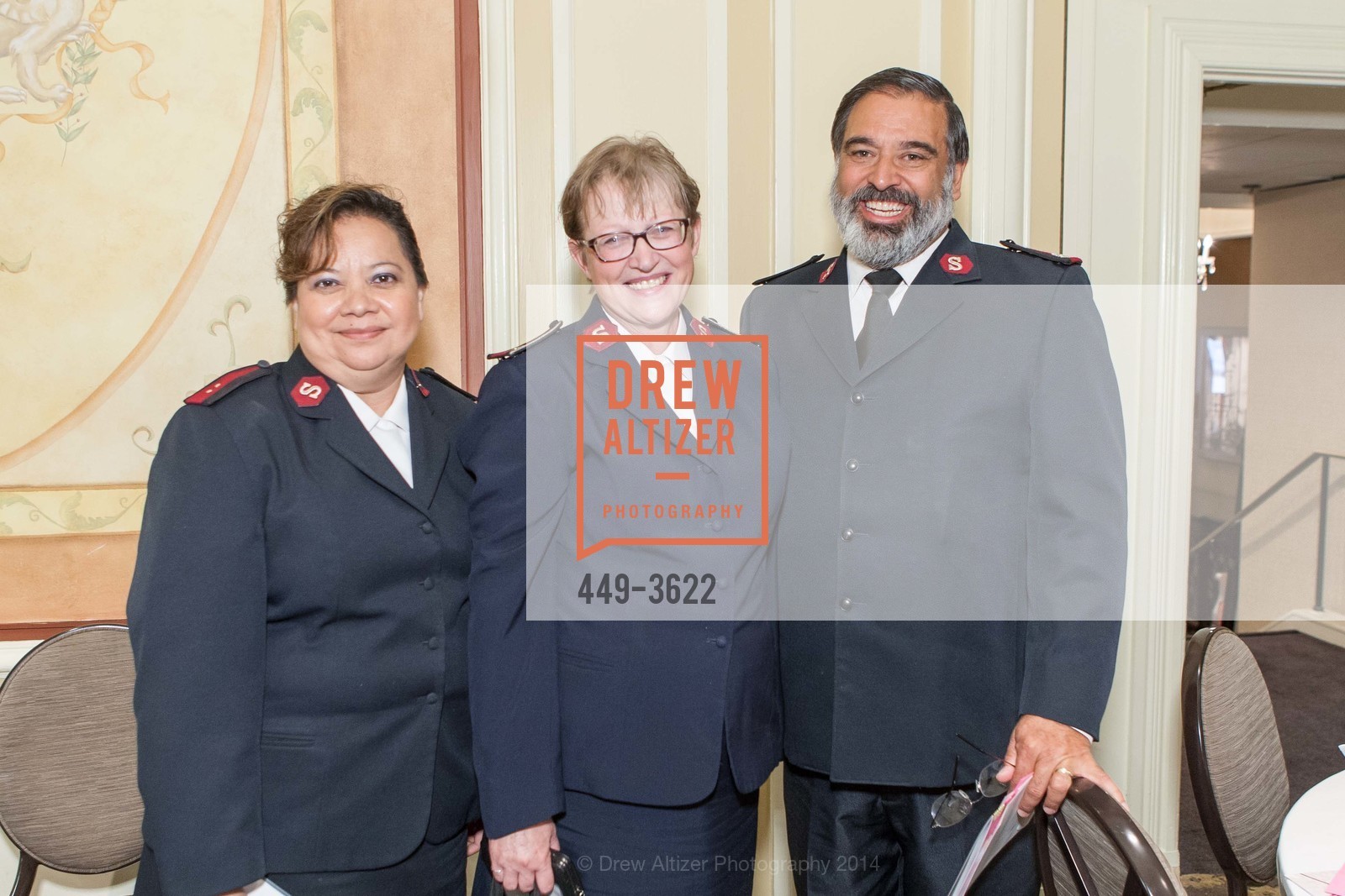 Lt. Col. Diane O'Brien, Major Beau Perez, The Salvation Army Flower Power Luncheon, US, August 6th, 2014, Photo #449-3622 Lt. Col. Diane O'Brien, Major Beau Perez, Photo #449-3622