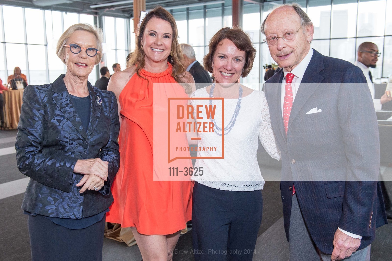 Barbro Osher, Tanya Peterson, Lee Gregory, Bernard Osher, CITY HALL Centennial Kick-Off Fundraiser, US, October 28th, 2014, Photo #111-3625 Barbro Osher, Tanya Peterson, Lee Gregory, Bernard Osher, Photo #111-3625