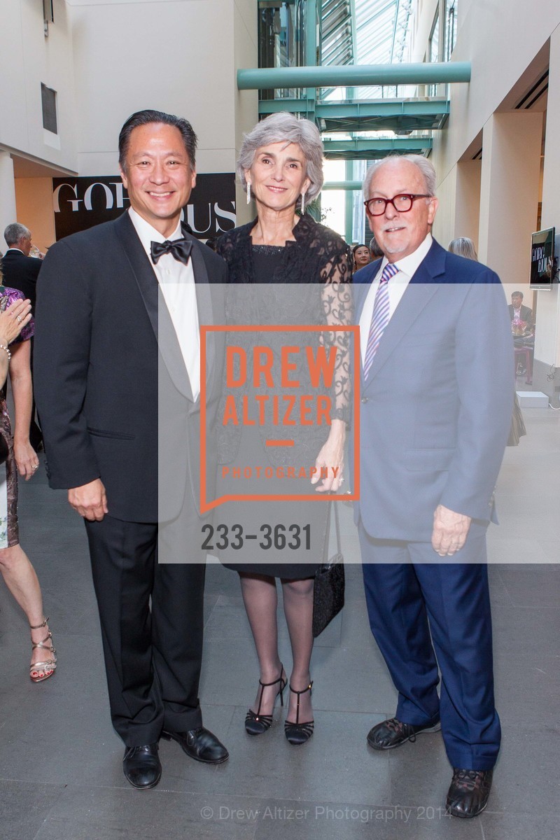 Jeff Adachi, Susan Illston, Jim Larson, ASIAN ART MUSEUM Presents Gorgeous Gala, US, June 18th, 2014, Photo #233-3631 Jeff Adachi, Susan Illston, Jim Larson, Photo #233-3631