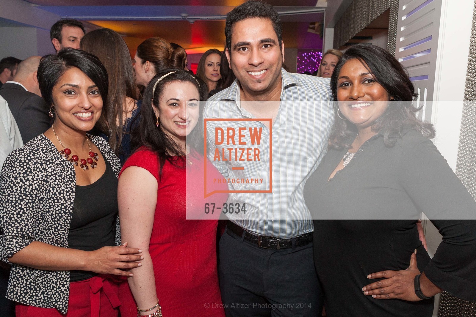 Jiji John, Sharon Singam, Vilit Singam, Jolsna John, JLSF ANNUAL FASHION SHOW Launch Party, US, February 20th, 2014, Photo #67-3634 Jiji John, Sharon Singam, Vilit Singam, Jolsna John, Photo #67-3634