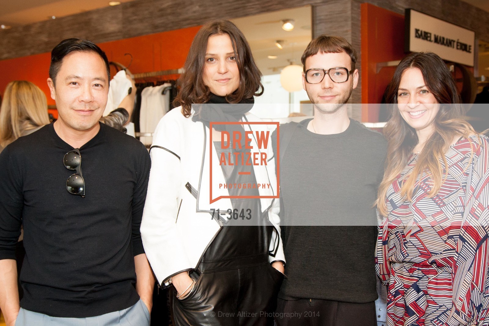 Derek Lam, Liz Giardina, Tony Bravo, Kristen Philipkoski, NEIMAN MARCUS & 7X7 Present 10 Crosby by Derek Lam, US, March 27th, 2014, Photo #71-3643 Derek Lam, Liz Giardina, Tony Bravo, Kristen Philipkoski, Photo #71-3643