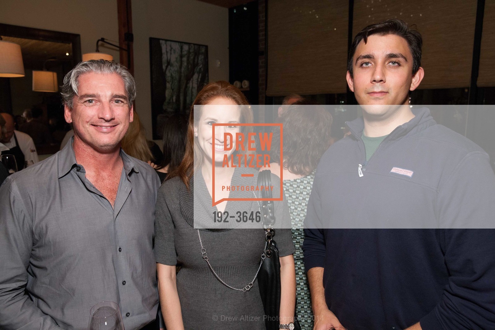 John Arens, Janelle White, Tom Meister, AGENCY 360's Holiday Party Benefitting GIRLVENTURES, US, December 9th, 2014, Photo #192-3646 John Arens, Janelle White, Tom Meister, Photo #192-3646