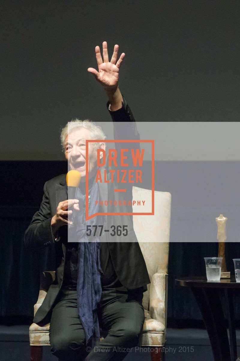 Sir Ian McKellan, Mill Valley Film Festival Tribute to Ian McKellen, Christopher B. Smith Rafael Film Center. 1118 Fourth Street, October 10th, 2015,Drew Altizer, Drew Altizer Photography, full-service agency, private events, San Francisco photographer, photographer california