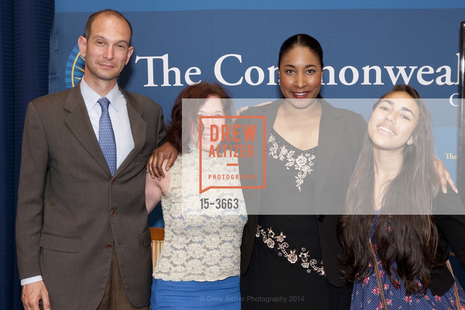 Eric Noonan, Adrea Brier, Mireille Schwartz, Charlotte Jude Schwartz, THE COMMONWEALTH CLUB Presents Mireille Schwartz's Book, The Family Food Allergy Book, US, June 19th, 2014, Photo #15-3663 Eric Noonan, Adrea Brier, Mireille Schwartz, Charlotte Jude Schwartz, Photo #15-3663