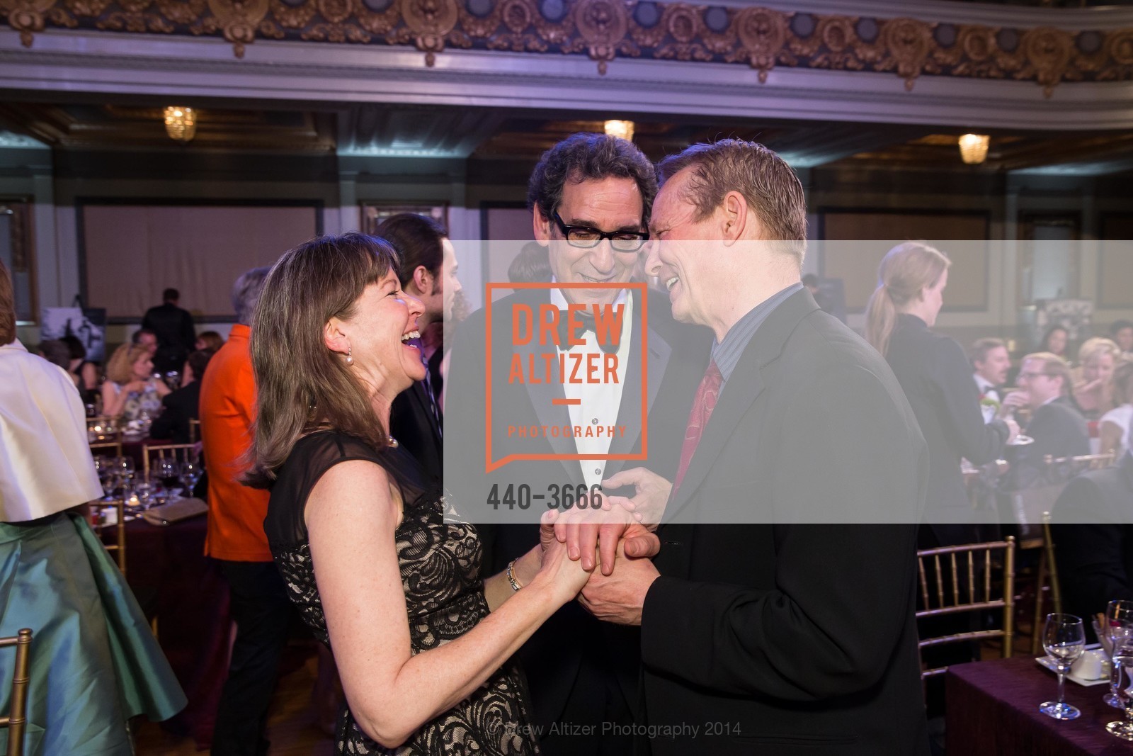 Nancy Sawyer Hasson, Fred Levin, Bill Owen, A.C.T.'s Mad Mad Men Gala, The Regency Ballroom. 1290 Sutter Street, May 18th, 2014, Photo #440-3666 Nancy Sawyer Hasson, Fred Levin, Bill Owen, Photo #440-3666