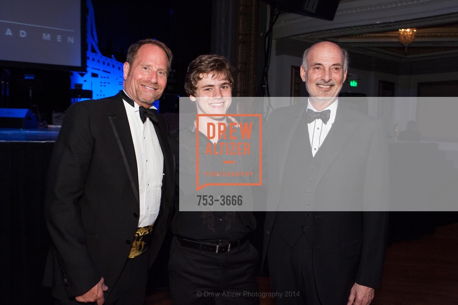 Kent Swig, Glenn Stott, Steve Swig, A.C.T.'s Mad Mad Men Gala, The Regency Ballroom. 1290 Sutter Street, May 18th, 2014, Photo #753-3666 Kent Swig, Glenn Stott, Steve Swig, Photo #753-3666