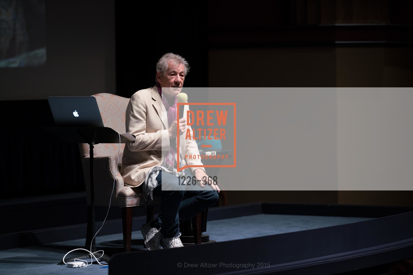 Sir Ian McKellen, IAN McKELLEN REMEMBERS at the Mill Valley Film Festival, Christopher B. Smith Rafael Film Center. 1118 Fourth Street, October 12th, 2015,Drew Altizer, Drew Altizer Photography, full-service agency, private events, San Francisco photographer, photographer california