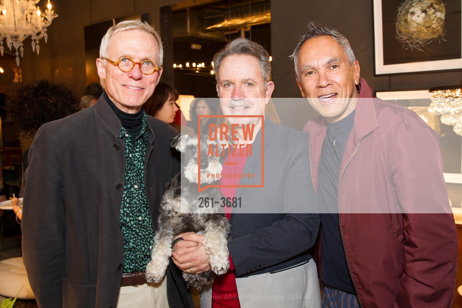 Charley Brown, Mark Evans, Nelson Bloncourt, JAY JEFFERS: Collected Cool Signing & Launch Party, US, March 27th, 2014, Photo #261-3681 Charley Brown, Mark Evans, Nelson Bloncourt, Photo #261-3681