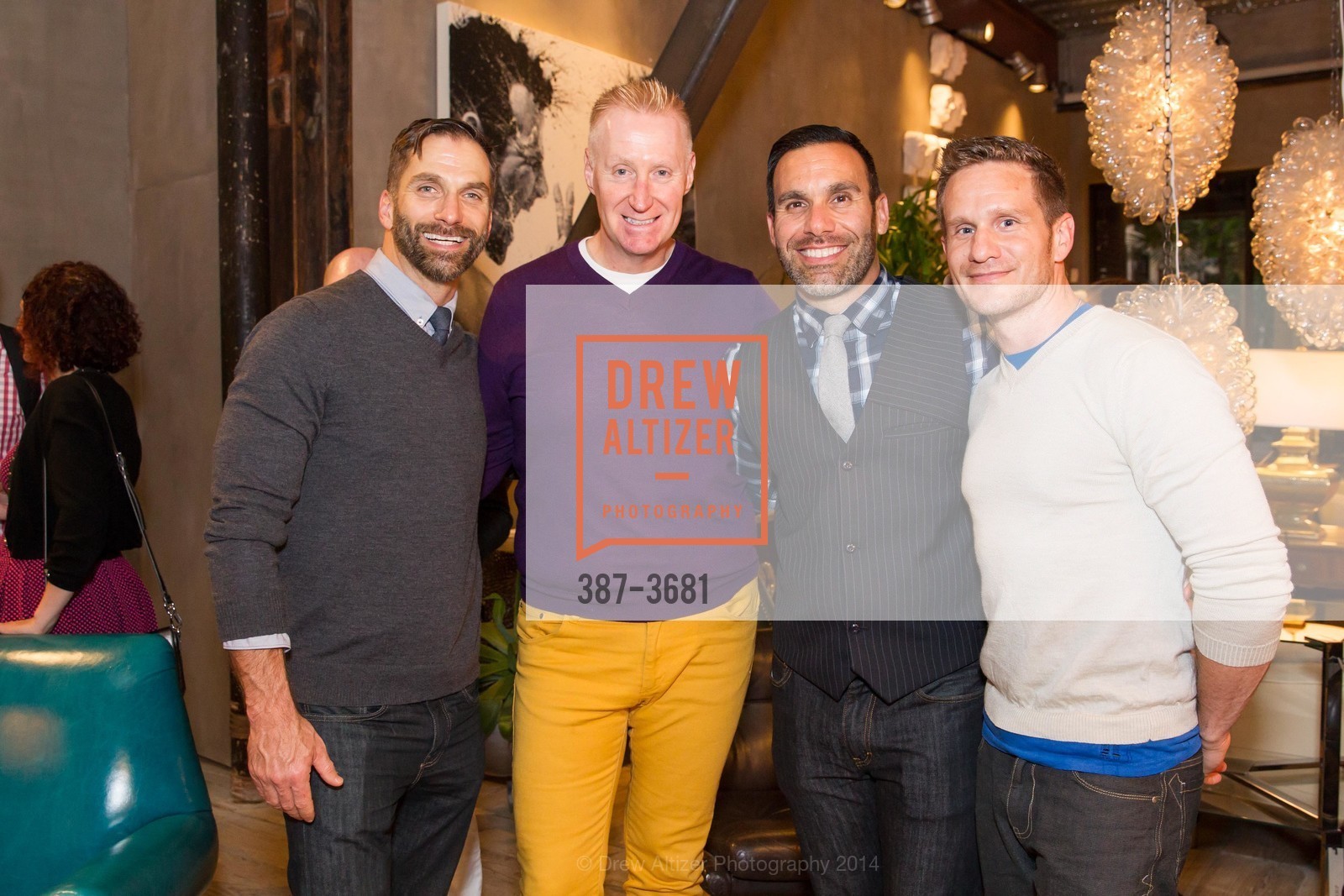 Billy Polson, Roma, Mike Clausen, Michael Kuehl, JAY JEFFERS: Collected Cool Signing & Launch Party, US, March 27th, 2014, Photo #387-3681 Billy Polson, Roma, Mike Clausen, Michael Kuehl, Photo #387-3681