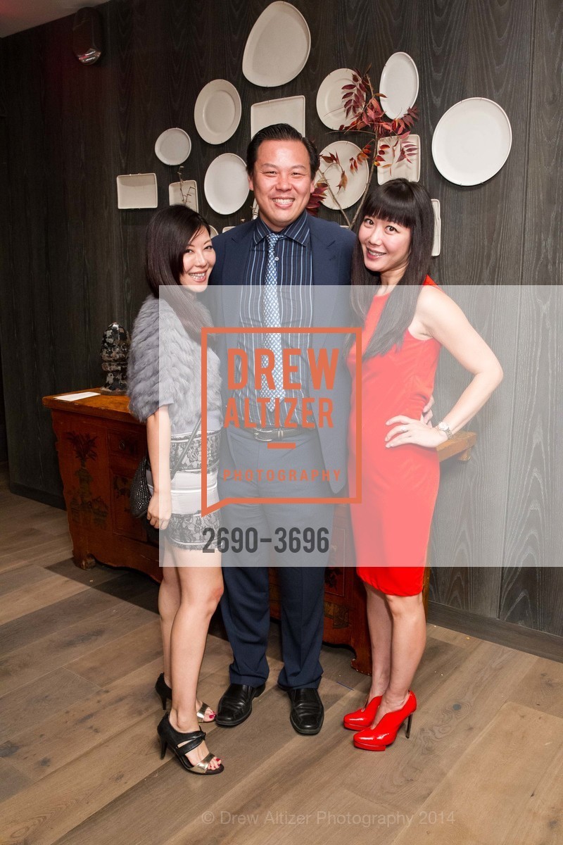 Heather Yin, David Cheng, Bolai Ng, CRYSTAL JADE Opening, US, November 15th, 2014, Photo #2690-3696 Heather Yin, David Cheng, Bolai Ng, Photo #2690-3696