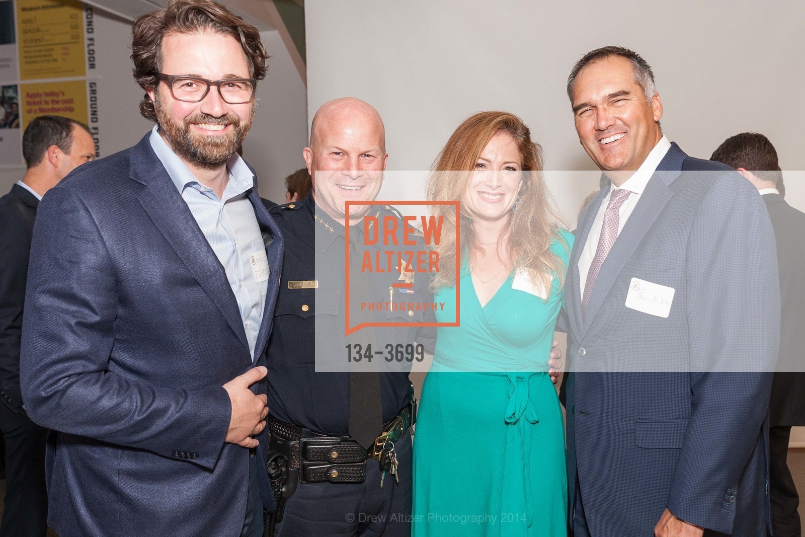 Mikkel Svane, Greg Suhr, Tara Moriarty, Paul Wible, READING PARTNERS' Celebrity Spelling Bee, US, April 30th, 2014, Photo #134-3699 Mikkel Svane, Greg Suhr, Tara Moriarty, Paul Wible, Photo #134-3699