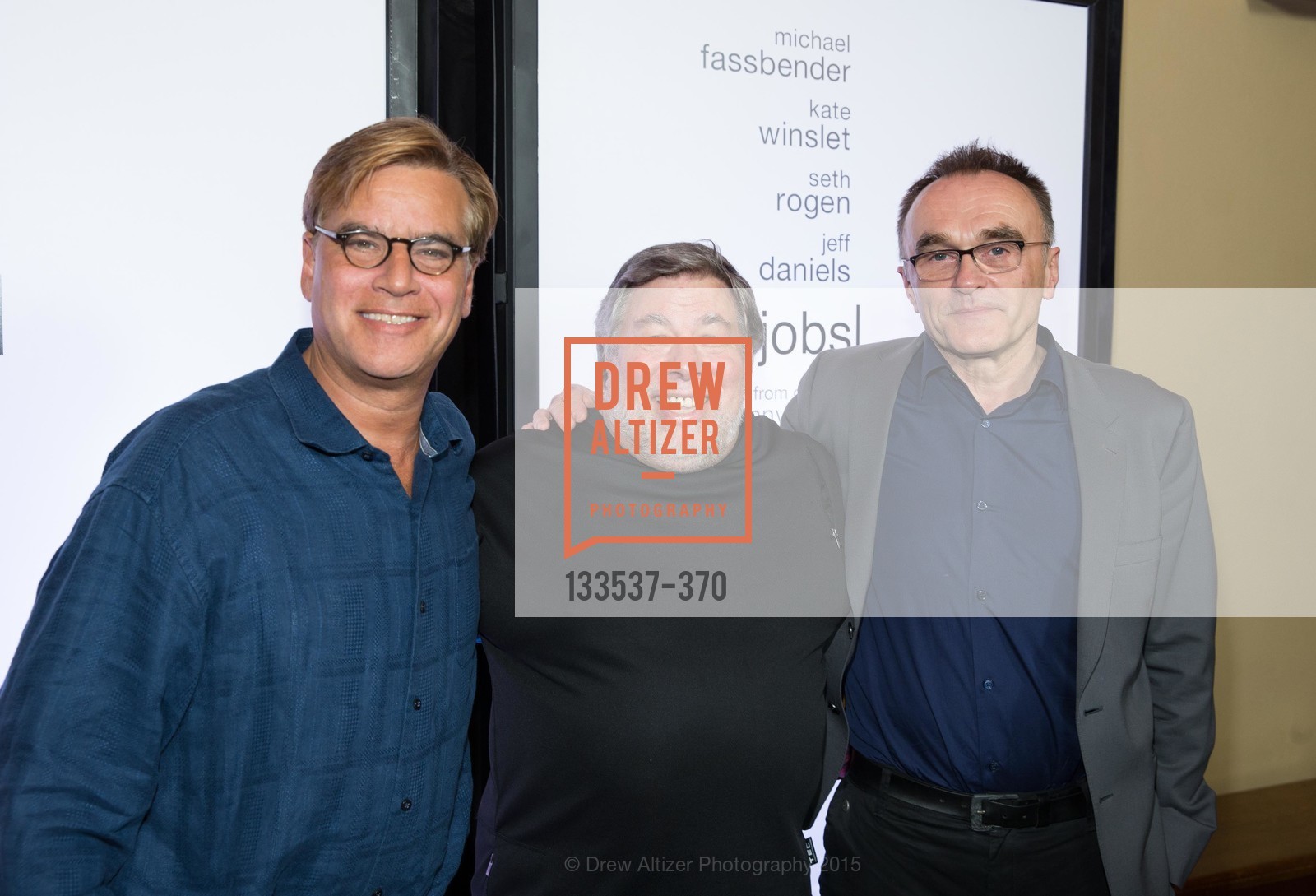 Screenwriter Aaron Sorkin, Steve Wozniak, And Director Danny Boyle, Photo #133537-370