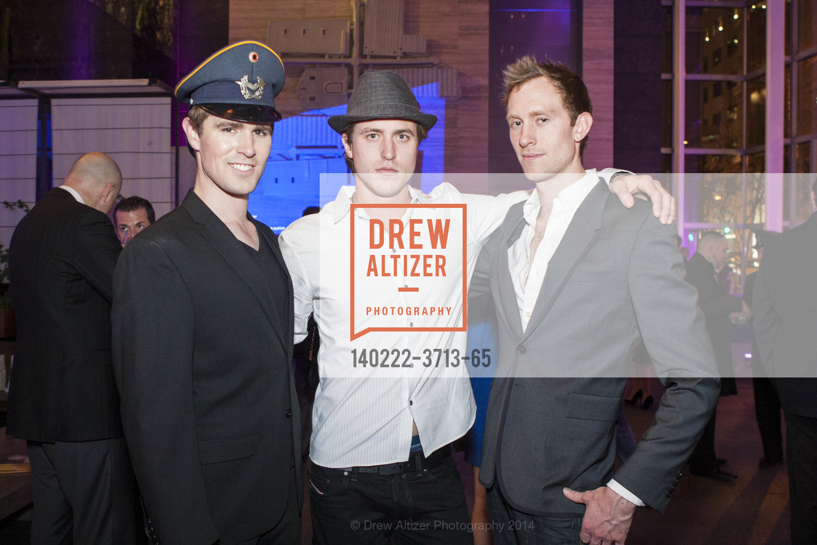 Benjamin Kline, Elhanan Martin, Alex Kline, Chic Metropolitan Magazine "Jetsetter Issue Release Party", US, February 22nd, 2014, Photo #140222-3713-65 Benjamin Kline, Elhanan Martin, Alex Kline, Photo #140222-3713-65