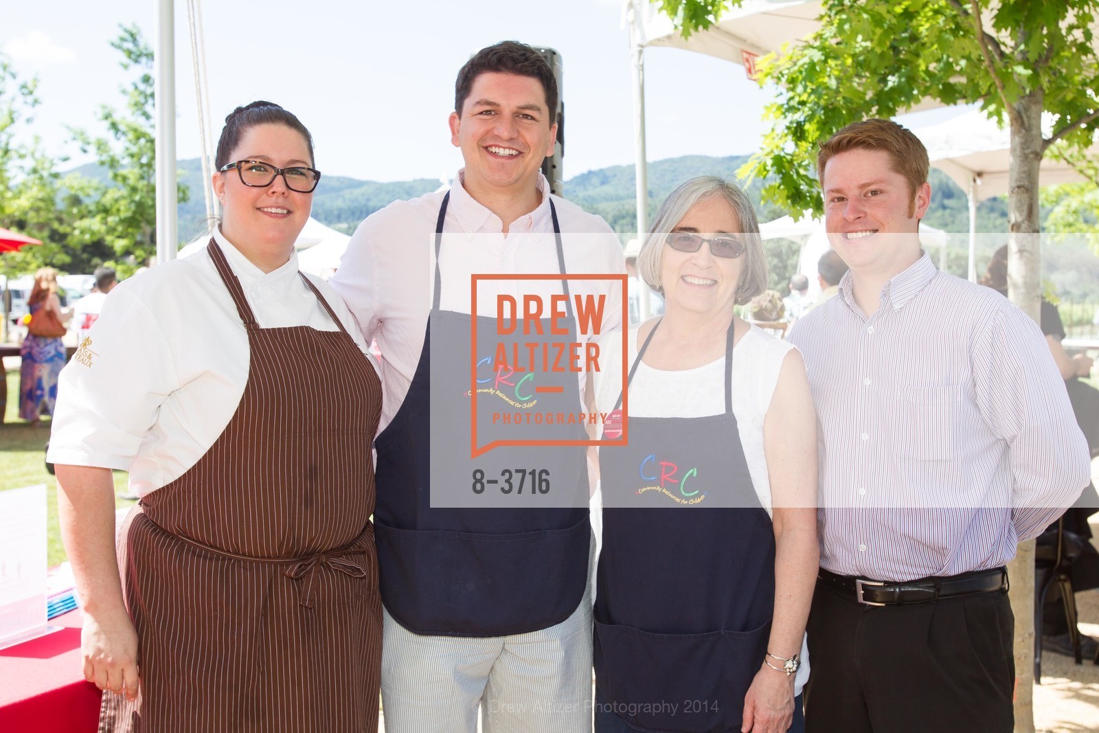 Chef Vicky Acosta, Brian Dodd, Diana Short, Oliver Quinn, 5th Annual HALL Cabernet Cookoff, US, May 18th, 2014, Photo #8-3716 Chef Vicky Acosta, Brian Dodd, Diana Short, Oliver Quinn, Photo #8-3716