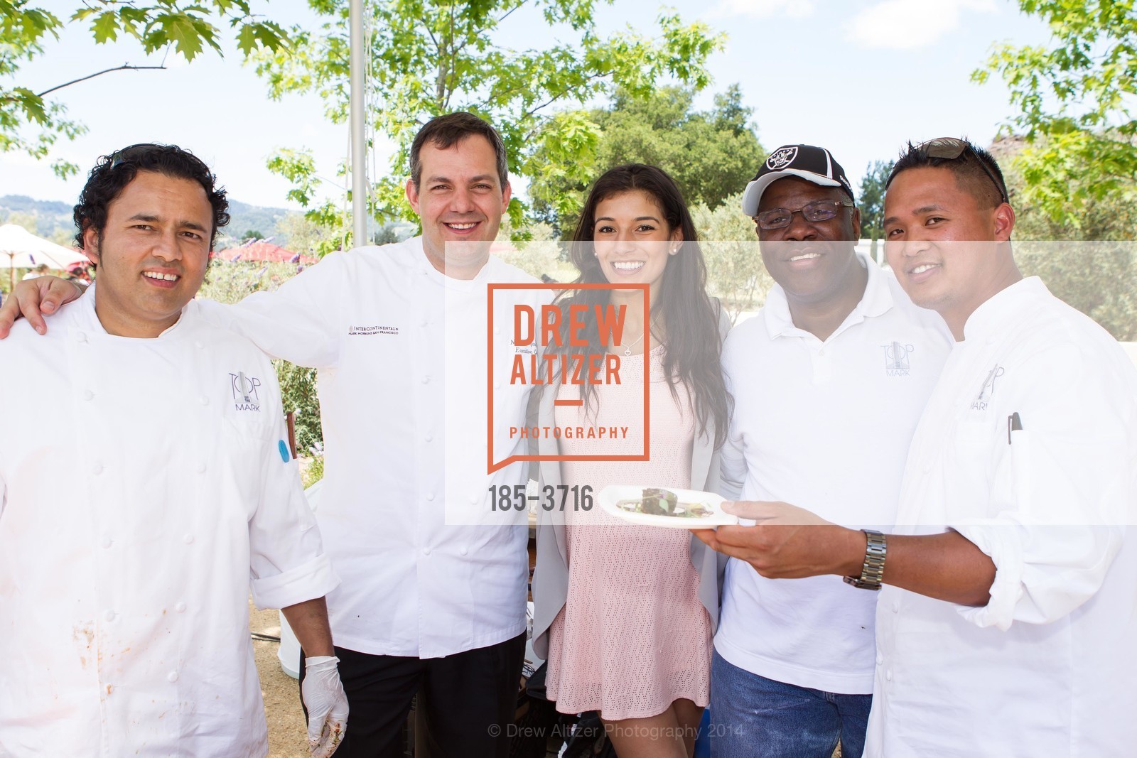 Nehru Giri, Chef Nenad Stefanovic, James Williams, Jason Ramirez, 5th Annual HALL Cabernet Cookoff, US, May 18th, 2014, Photo #185-3716 Nehru Giri, Chef Nenad Stefanovic, James Williams, Jason Ramirez, Photo #185-3716