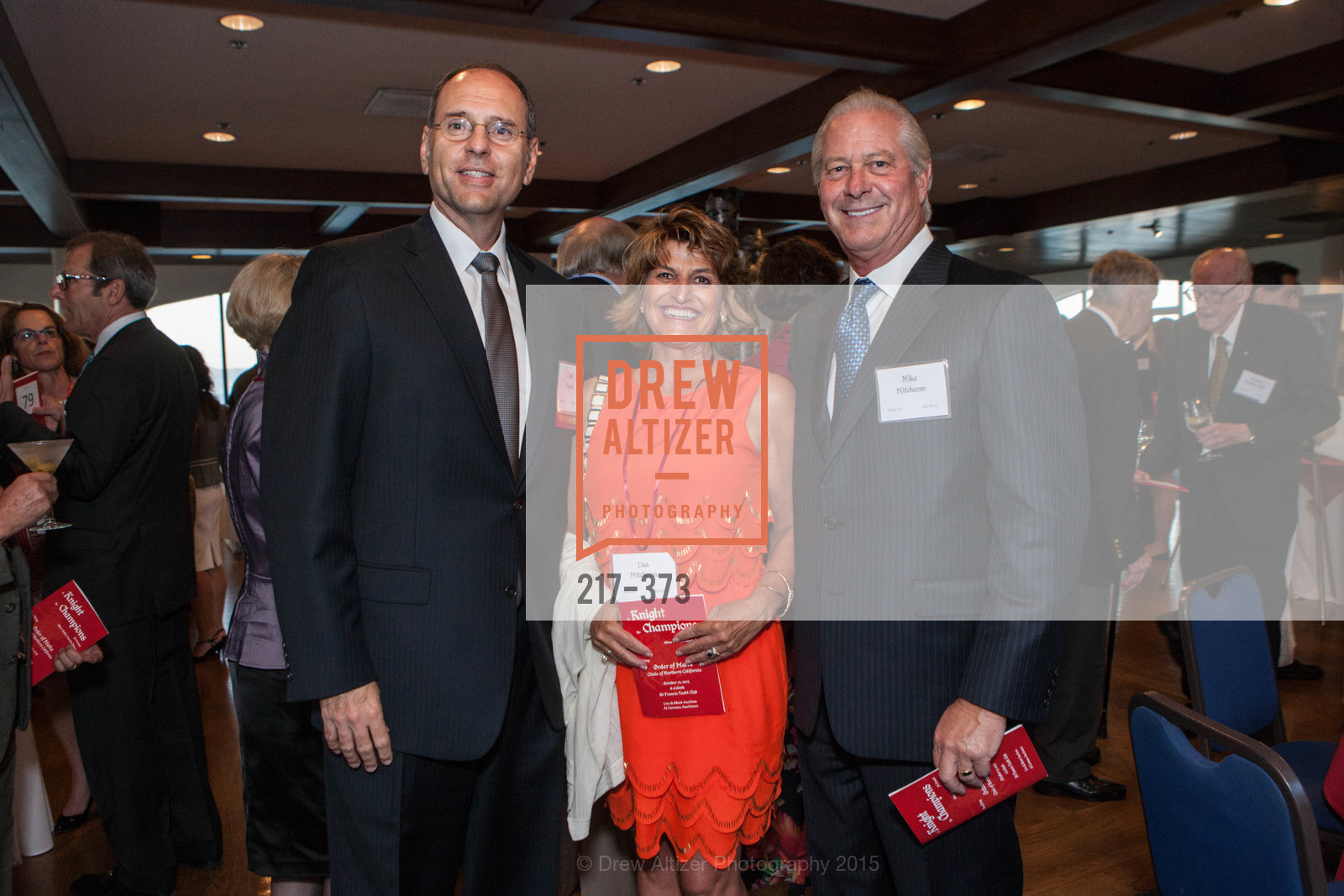 Bill Vaculin, Lisa Mitcheom, Michael Mitcheom, Sovereign Order of Malta Presents: A Knight for Champions, 7th Annual Silver Chalice Awards Dinner, St. Francis Yacht Club. 99 Yacht Rd, October 13th, 2015,Drew Altizer, Drew Altizer Photography, full-service agency, private events, San Francisco photographer, photographer california
