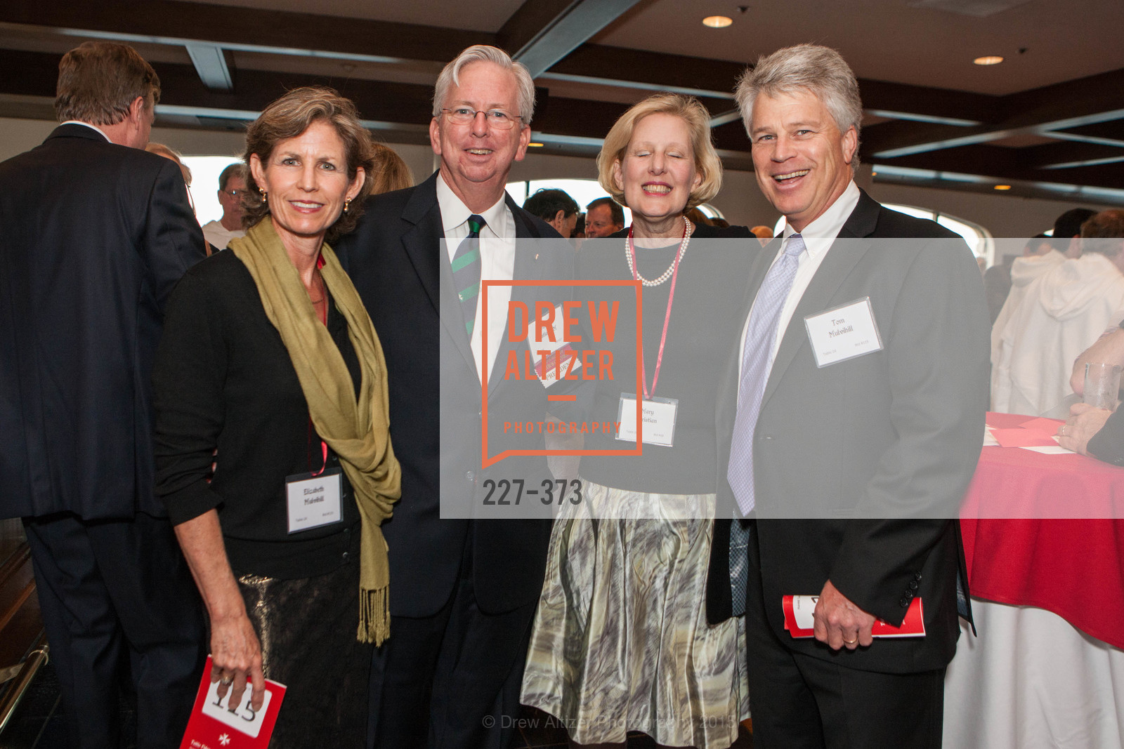 Elizabeth Mulvihill, John Christian, Mary Christian, Tom Mulvihill, Sovereign Order of Malta Presents: A Knight for Champions, 7th Annual Silver Chalice Awards Dinner, St. Francis Yacht Club. St. Francis Yatch Club, October 13th, 2015, Photo #227-373 Elizabeth Mulvihill, John Christian, Mary Christian, Tom Mulvihill, Photo #227-373