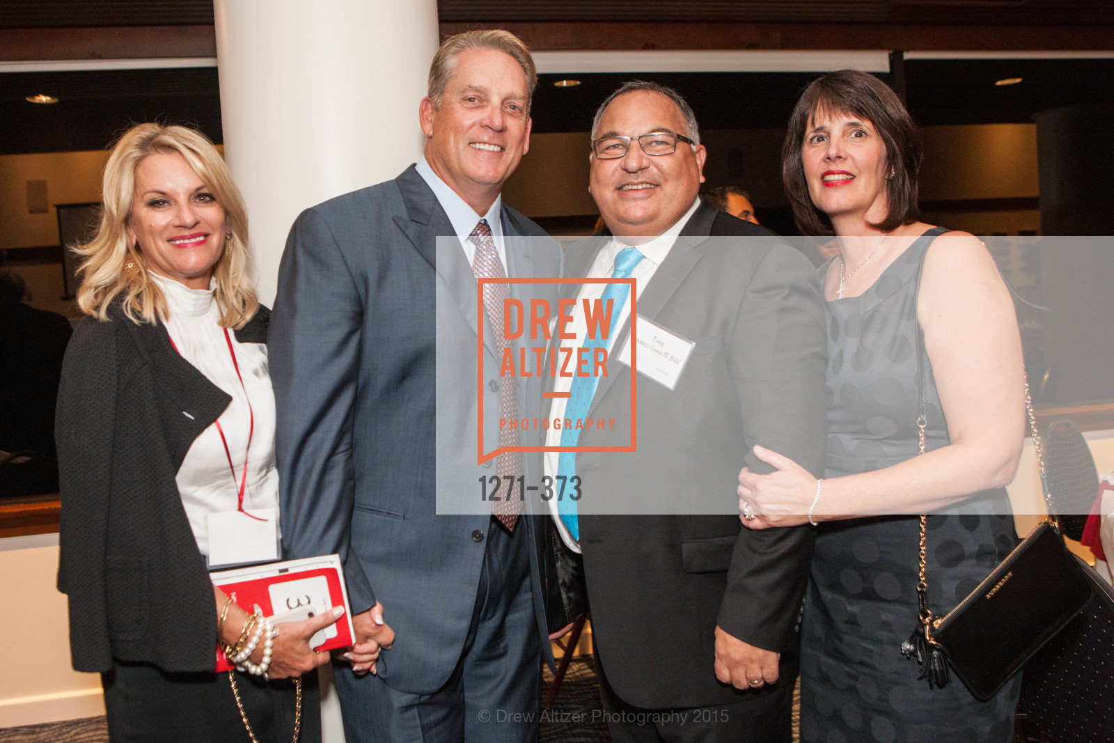 Linda Del Rio, Jack Del Rio, Tony Sanchez-Corea, Karen Sanchez-Corea, Sovereign Order of Malta Presents: A Knight for Champions, 7th Annual Silver Chalice Awards Dinner, St. Francis Yacht Club. St. Francis Yatch Club, October 13th, 2015, Photo #1271-373 Linda Del Rio, Jack Del Rio, Tony Sanchez-Corea, Karen Sanchez-Corea, Photo #1271-373