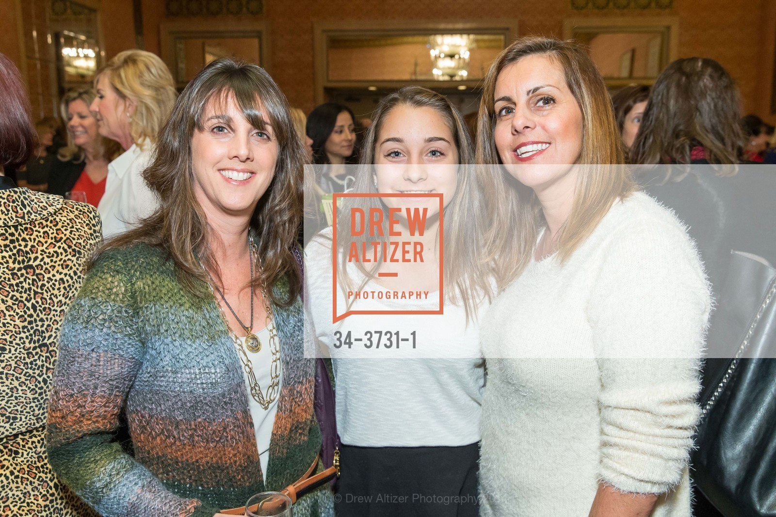 Kari Figone, Olivia Linkhart, Christy Linkhart, 52nd BOYS' AND GIRLS' TOWNS OF ITALY Fashion Show Luncheon Featuring KAREN CALDWELL, US, December 11th, 2014, Photo #34-3731-1 Kari Figone, Olivia Linkhart, Christy Linkhart, Photo #34-3731-1
