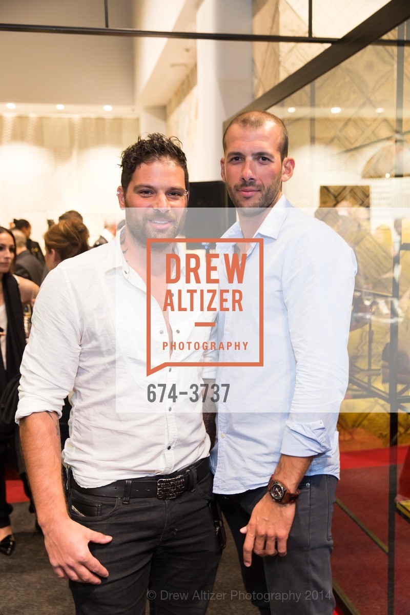 James Christofi, George Demetriou, Christian Louboutin San Francisco Boutique Opening Celebration, US, September 16th, 2014, Photo #674-3737 James Christofi, George Demetriou, Photo #674-3737