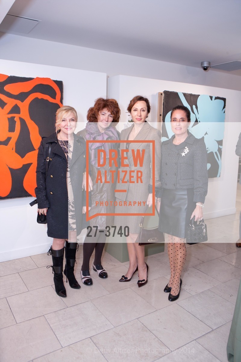 Yelena Mozeson, Mila Perelman, Clara Shayevich, Natalia Urrutia, Private Reception for THE PORCELAIN SPLENDOR OF VLADIMIR KANEVSKY: NEW SCULPTURES, US, November 14th, 2014, Photo #27-3740 Yelena Mozeson, Mila Perelman, Clara Shayevich, Natalia Urrutia, Photo #27-3740