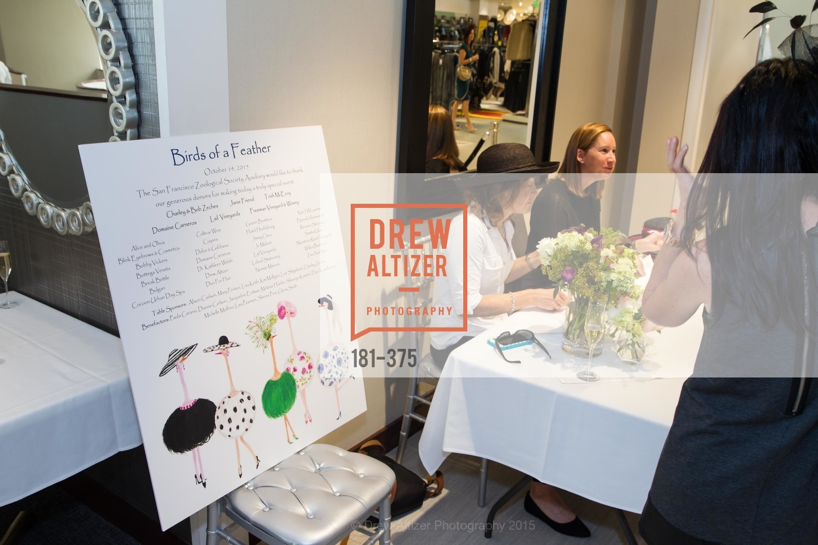 Atmosphere, SF Zoo Auxiliary Hosts Birds of a Feather Luncheon, Neiman Marcus, Rotunda. Level Four, 150 Stockton St, October 14th, 2015,Drew Altizer, Drew Altizer Photography, full-service agency, private events, San Francisco photographer, photographer california