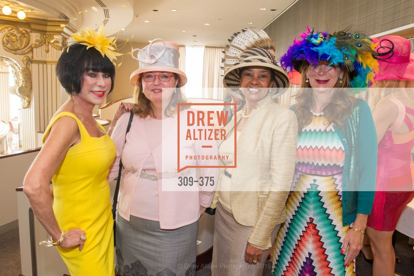 Marilyn Cabak, Linda Styer, Anette Harris, Trish Loucks, SF Zoo Auxiliary Hosts Birds of a Feather Luncheon, Neiman Marcus, Rotunda. Level Four, 150 Stockton St, October 14th, 2015,Drew Altizer, Drew Altizer Photography, full-service agency, private events, San Francisco photographer, photographer california