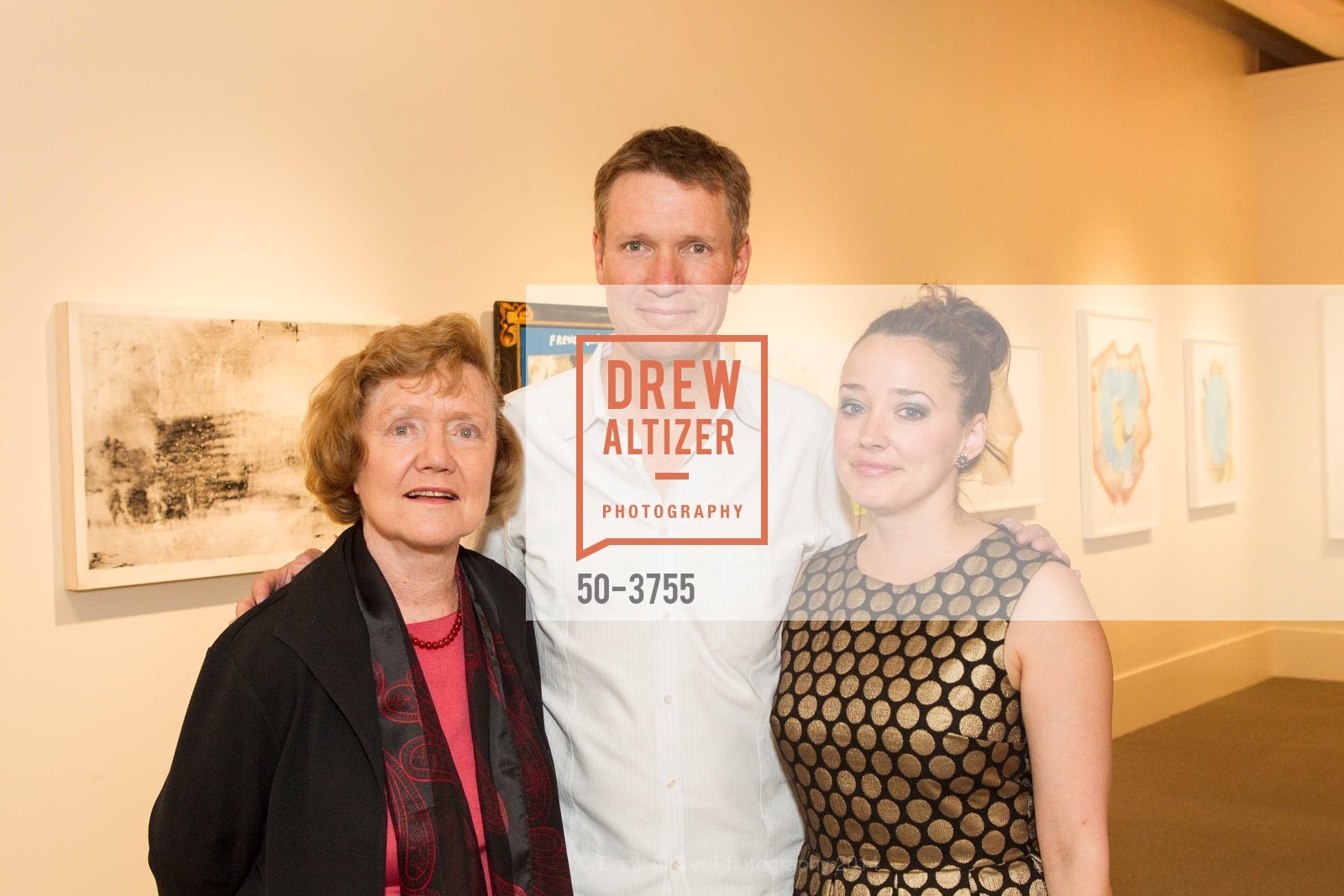 Mary Mill, William Bivins, Catherine Moller, The SAN FRANCISCO GALLERY Premier Opening, US, June 20th, 2014, Photo #50-3755 Mary Mill, William Bivins, Catherine Moller, Photo #50-3755