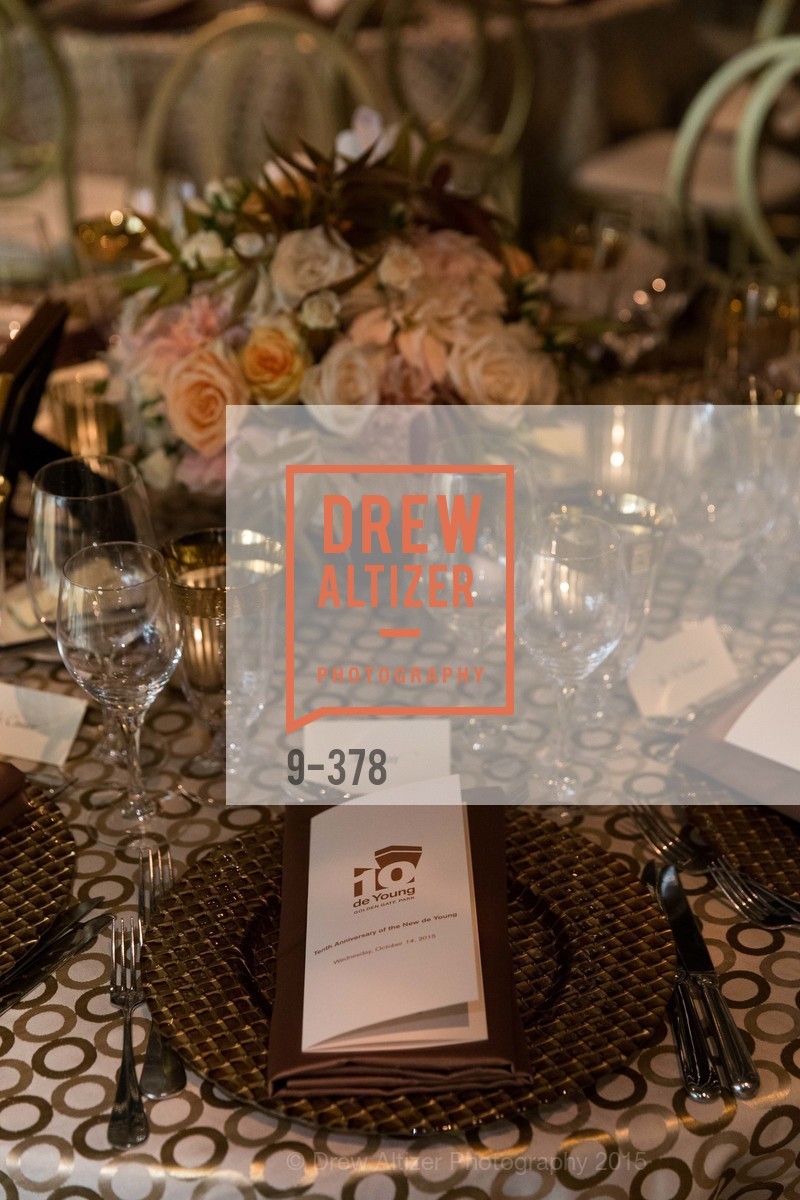 Atmosphere, Tenth Anniversary Celebration of the New de Young Museum, de Young Museum. 50 Hagiwara Tea Garden Dr, October 14th, 2015,Drew Altizer, Drew Altizer Photography, full-service event agency, private events, San Francisco photographer, photographer California