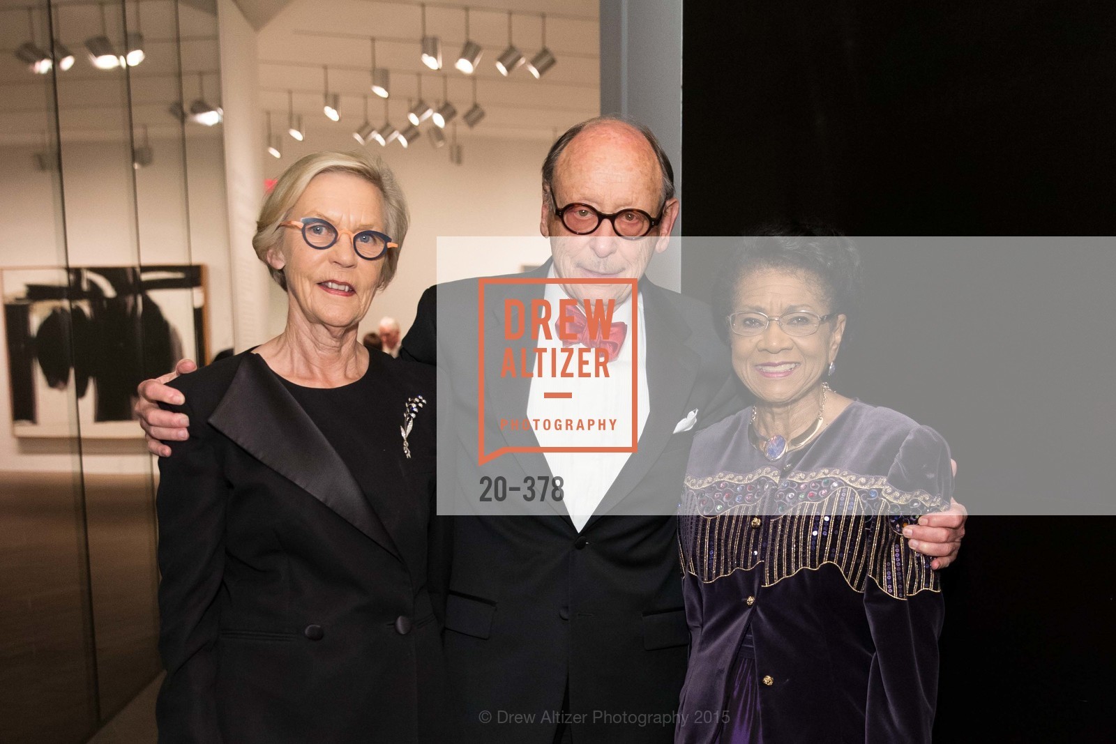 Barbro Osher, Bernard Osher, Belva Davis, Tenth Anniversary Celebration of the New de Young Museum, de Young Museum. 50 Hagiwara Tea Garden Dr, October 14th, 2015,Drew Altizer, Drew Altizer Photography, full-service agency, private events, San Francisco photographer, photographer california