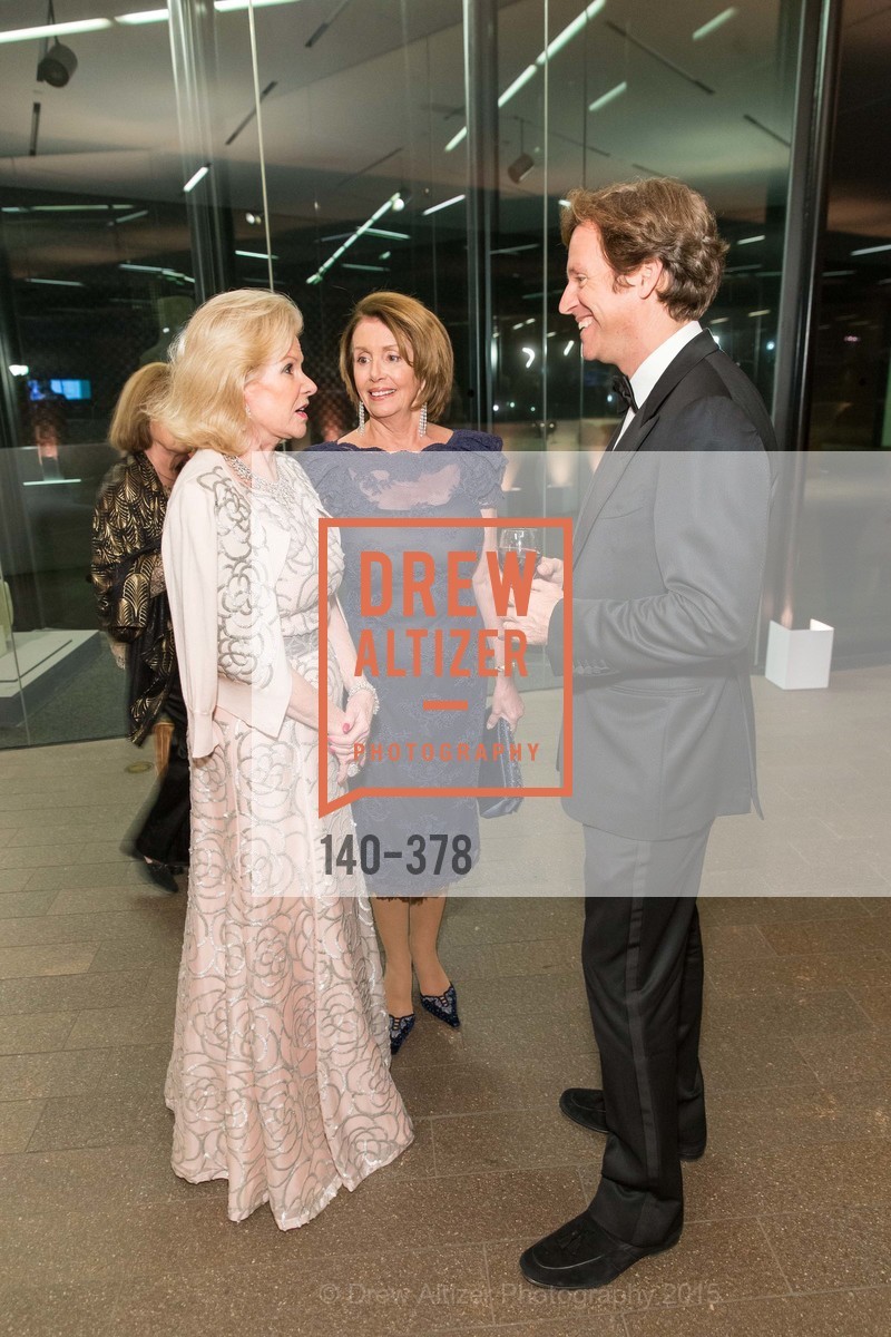 Dede Wilsey, Nancy Pelosi, Trevor Traina, Tenth Anniversary Celebration of the New de Young Museum, de Young Museum. 50 Hagiwara Tea Garden Dr, October 14th, 2015,Drew Altizer, Drew Altizer Photography, full-service agency, private events, San Francisco photographer, photographer california
