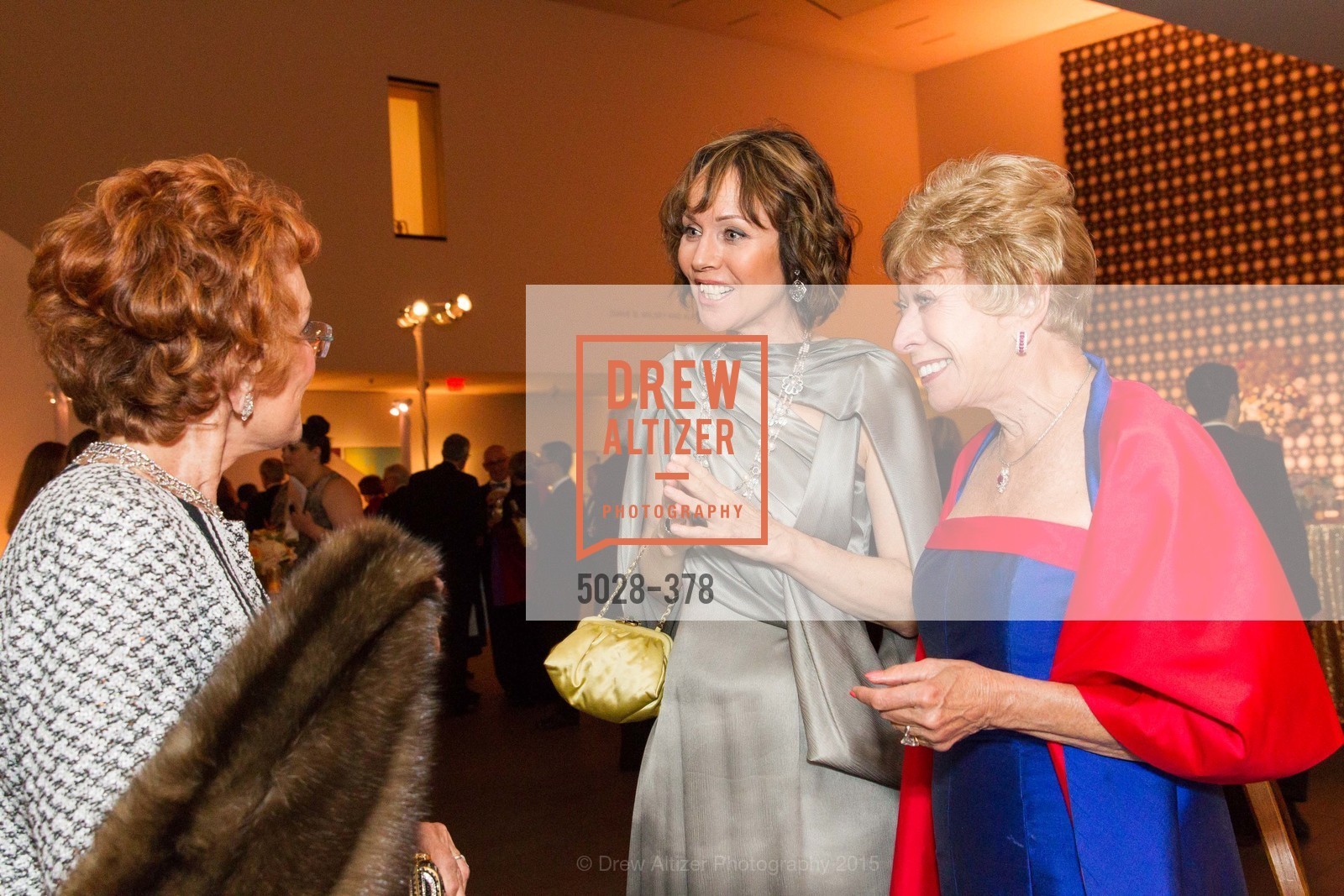Christine Suppes, Maria Pitcairn, Tenth Anniversary Celebration of the New de Young Museum, de Young Museum. de Young Museum, . 50 Hagiwara Tea Garden Dr, October 14th, 2015, Photo #5028-378 Christine Suppes, Maria Pitcairn, Photo #5028-378