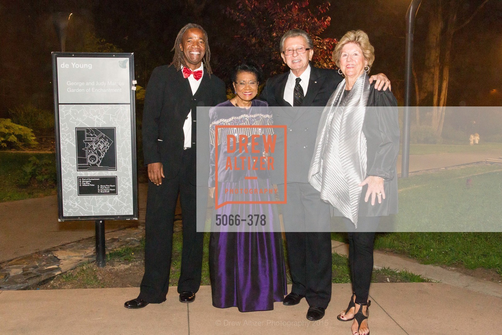 Belva Davis, George Marcus, Judy Marcus, Tenth Anniversary Celebration of the New de Young Museum, de Young Museum. 50 Hagiwara Tea Garden Dr, October 14th, 2015,Drew Altizer, Drew Altizer Photography, full-service agency, private events, San Francisco photographer, photographer california