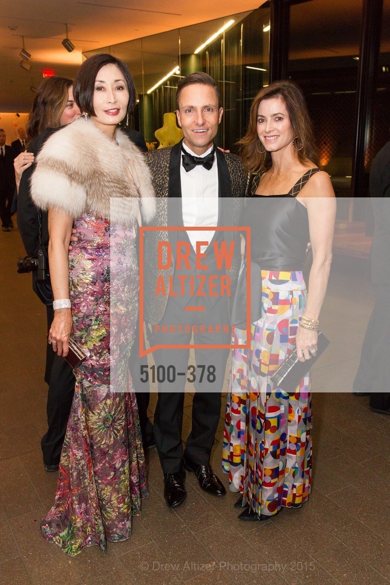 Yurie Pascarella, Ken Fulk, Carol Bonnie, Tenth Anniversary Celebration of the New de Young Museum, de Young Museum. 50 Hagiwara Tea Garden Dr, October 14th, 2015