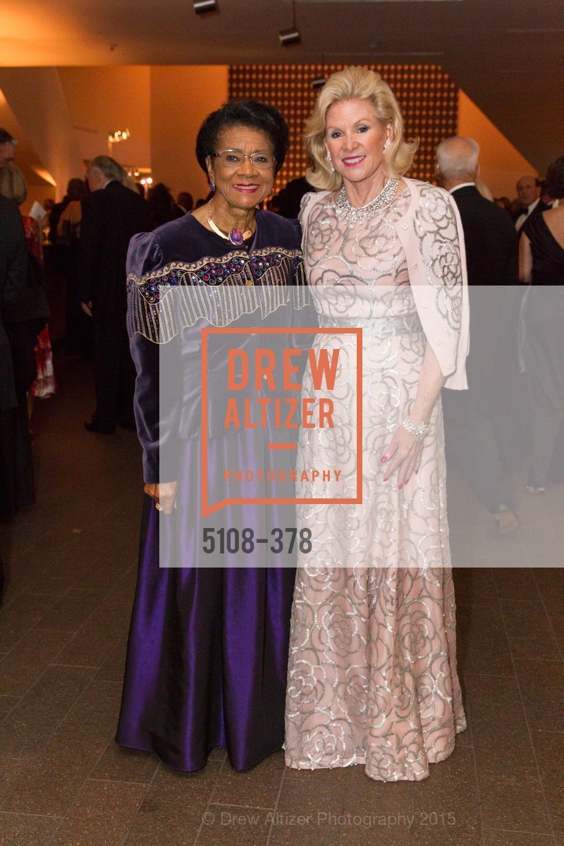 Belva Davis, Dede Wilsey, Tenth Anniversary Celebration of the New de Young Museum, de Young Museum. 50 Hagiwara Tea Garden Dr, October 14th, 2015,Drew Altizer, Drew Altizer Photography, full-service agency, private events, San Francisco photographer, photographer california