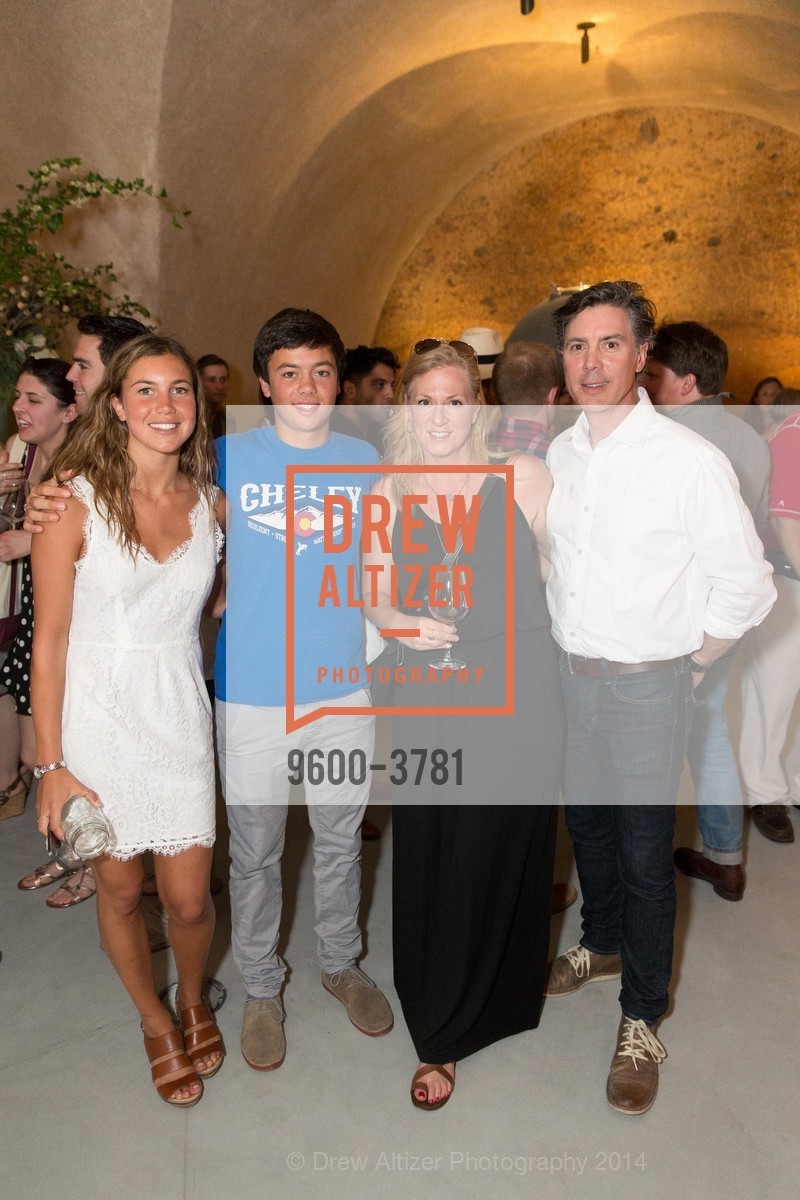 Josephine Ubben, Theo Ubben, Mona Burlingame, Jonah Burlingame, CAMP HAMEL: Hamel Family Wines Grand Opening, US, May 17th, 2014, Photo #9600-3781 Josephine Ubben, Theo Ubben, Mona Burlingame, Jonah Burlingame, Photo #9600-3781