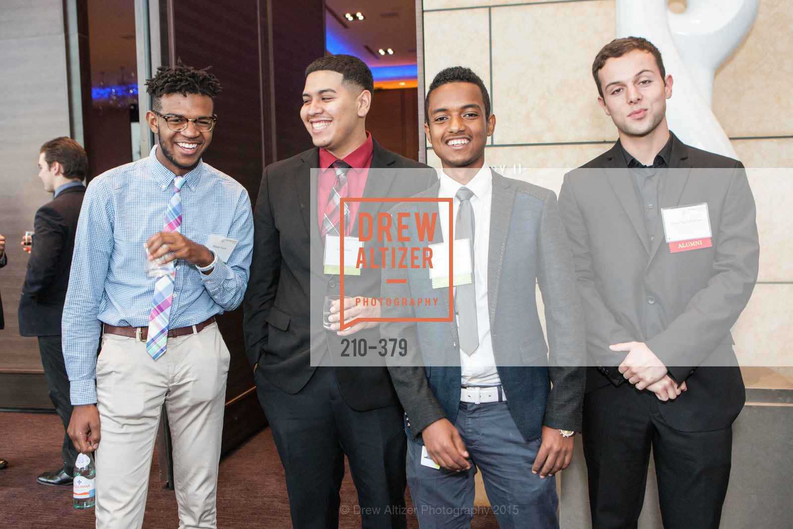 Malachi Taylor, Vidal Garcia, Abdulahi Mohammed, Victor Nazlukhanyan, Genesys Works Bay Area Presents BREAKING THROUGH, St. Regis Hotel. St. Regis Hotel, October 14th, 2015, Photo #210-379 Malachi Taylor, Vidal Garcia, Abdulahi Mohammed, Victor Nazlukhanyan, Photo #210-379