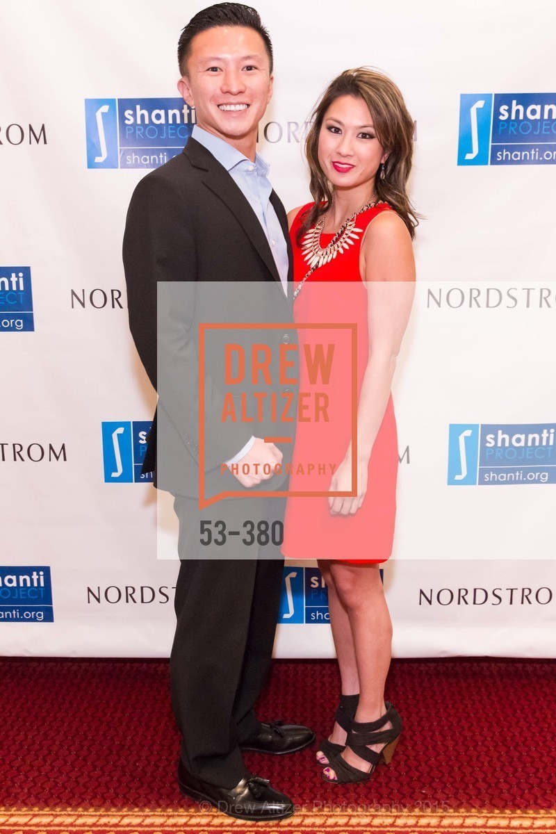 Patrick Lam, Stephanie Lam, Shanti Project 41st Annual Compassion is Universal Dinner, Palace Hotel. Palace Hotel, . 2 New Montgomery St, October 14th, 2015, Photo #53-380 Patrick Lam, Stephanie Lam, Photo #53-380