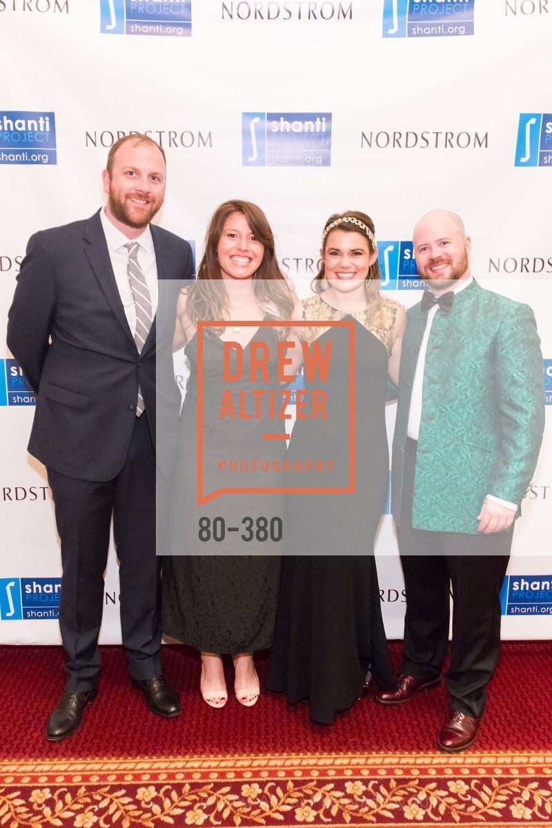 Eric Sutter, Lauren Villa, Melody Bartholomew, Jackson Bauman, Shanti Project 41st Annual Compassion is Universal Dinner, Palace Hotel. Palace Hotel, . 2 New Montgomery St, October 14th, 2015, Photo #80-380 Eric Sutter, Lauren Villa, Melody Bartholomew, Jackson Bauman, Photo #80-380