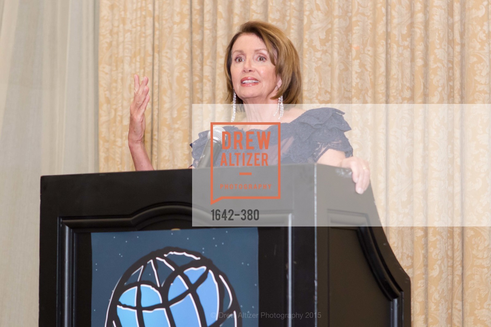 Nancy Pelosi, Shanti Project 41st Annual Compassion is Universal Dinner, Palace Hotel. 2 New Montgomery St, October 14th, 2015,Drew Altizer, Drew Altizer Photography, full-service agency, private events, San Francisco photographer, photographer california