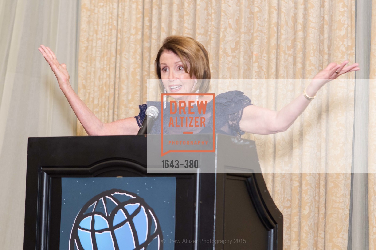 Nancy Pelosi, Shanti Project 41st Annual Compassion is Universal Dinner, Palace Hotel. 2 New Montgomery St, October 14th, 2015,Drew Altizer, Drew Altizer Photography, full-service event agency, private events, San Francisco photographer, photographer California