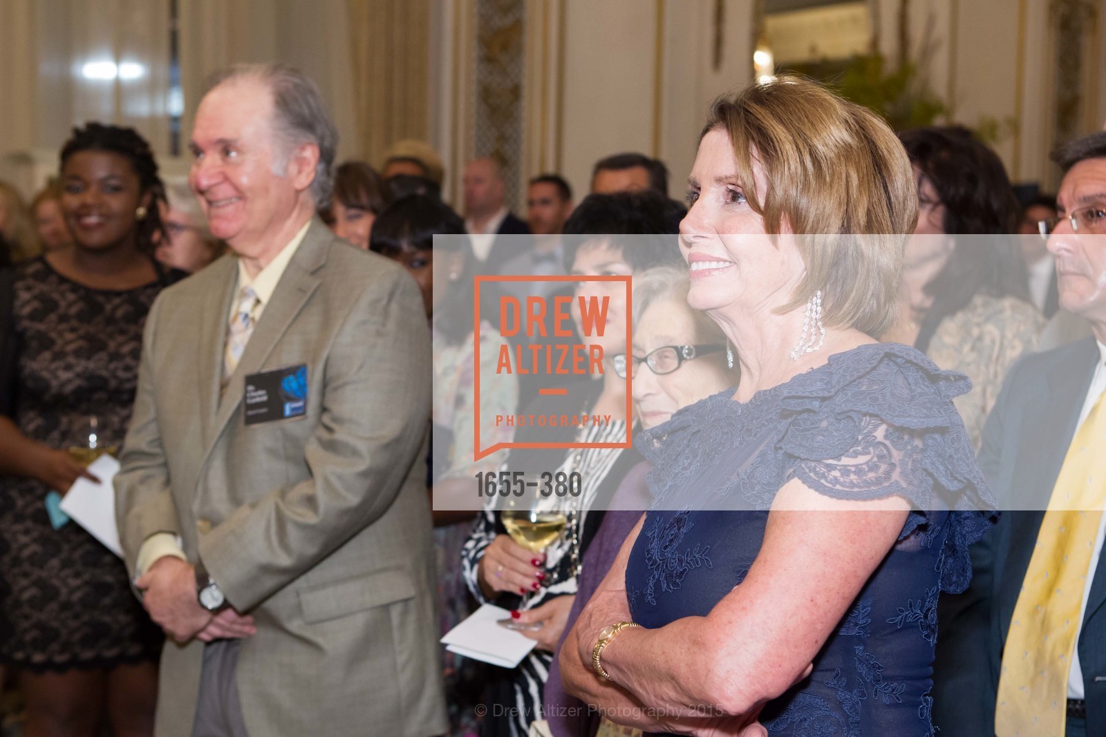 Charles Garfield, Nancy Pelosi, Shanti Project 41st Annual Compassion is Universal Dinner, Palace Hotel. 2 New Montgomery St, October 14th, 2015,Drew Altizer, Drew Altizer Photography, full-service agency, private events, San Francisco photographer, photographer california