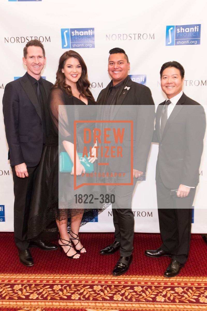 Greg Davis, Jessie Ferguson, Lorenzo Davis, Kenneth Ma, Shanti Project 41st Annual Compassion is Universal Dinner, Palace Hotel. 2 New Montgomery St, October 14th, 2015,Drew Altizer, Drew Altizer Photography, full-service event agency, private events, San Francisco photographer, photographer California