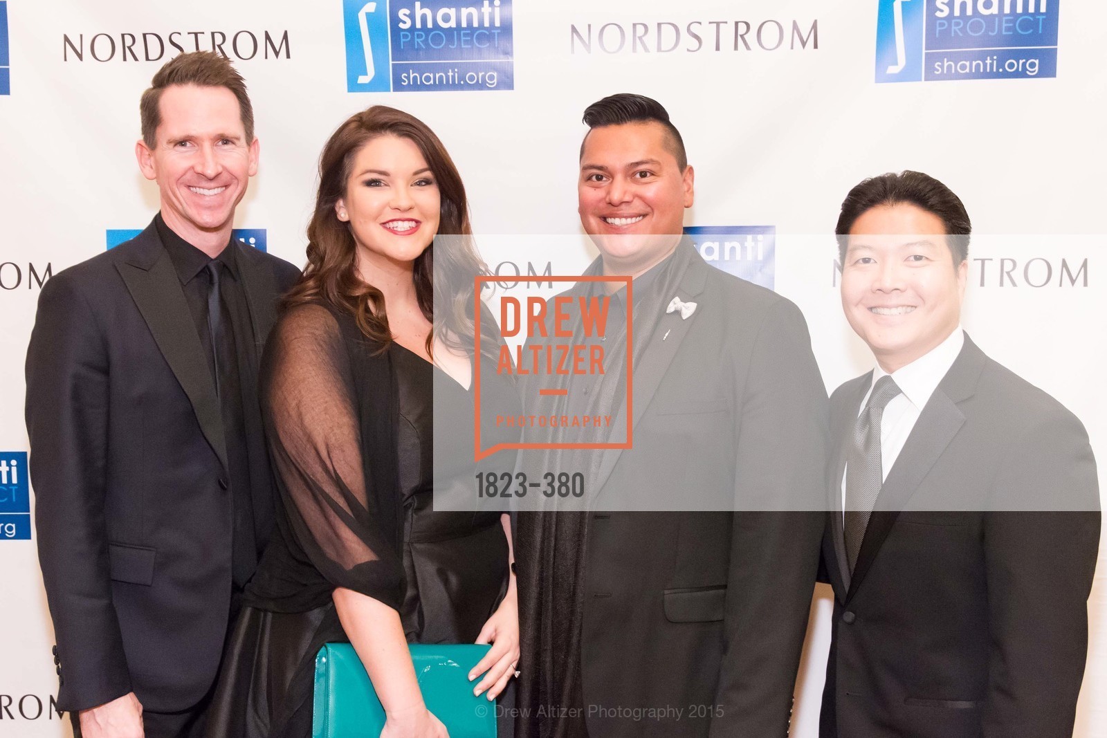 Greg Davis, Jessie Ferguson, Lorenzo Davis, Kenneth Ma, Shanti Project 41st Annual Compassion is Universal Dinner, Palace Hotel. 2 New Montgomery St, October 14th, 2015,Drew Altizer, Drew Altizer Photography, full-service agency, private events, San Francisco photographer, photographer california