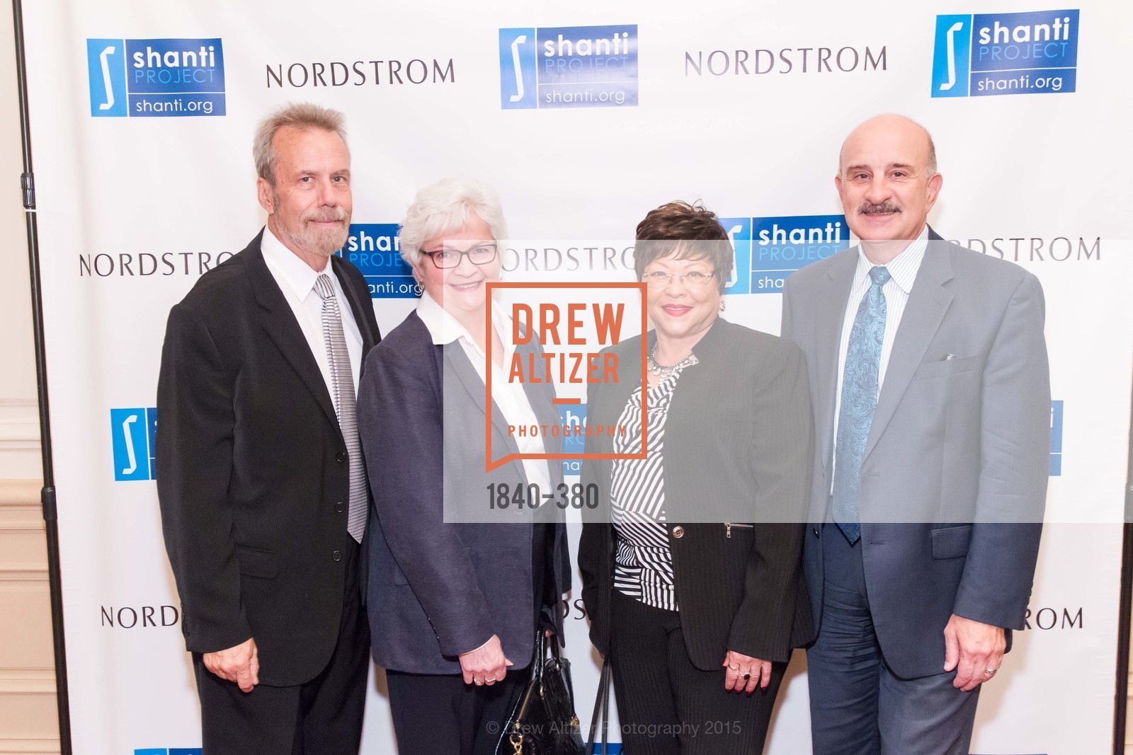 Ron Schaer, Barbara Dunn, Cecelia Thomas, Richard Falls, Shanti Project 41st Annual Compassion is Universal Dinner, Palace Hotel. Palace Hotel, . 2 New Montgomery St, October 14th, 2015, Photo #1840-380 Ron Schaer, Barbara Dunn, Cecelia Thomas, Richard Falls, Photo #1840-380