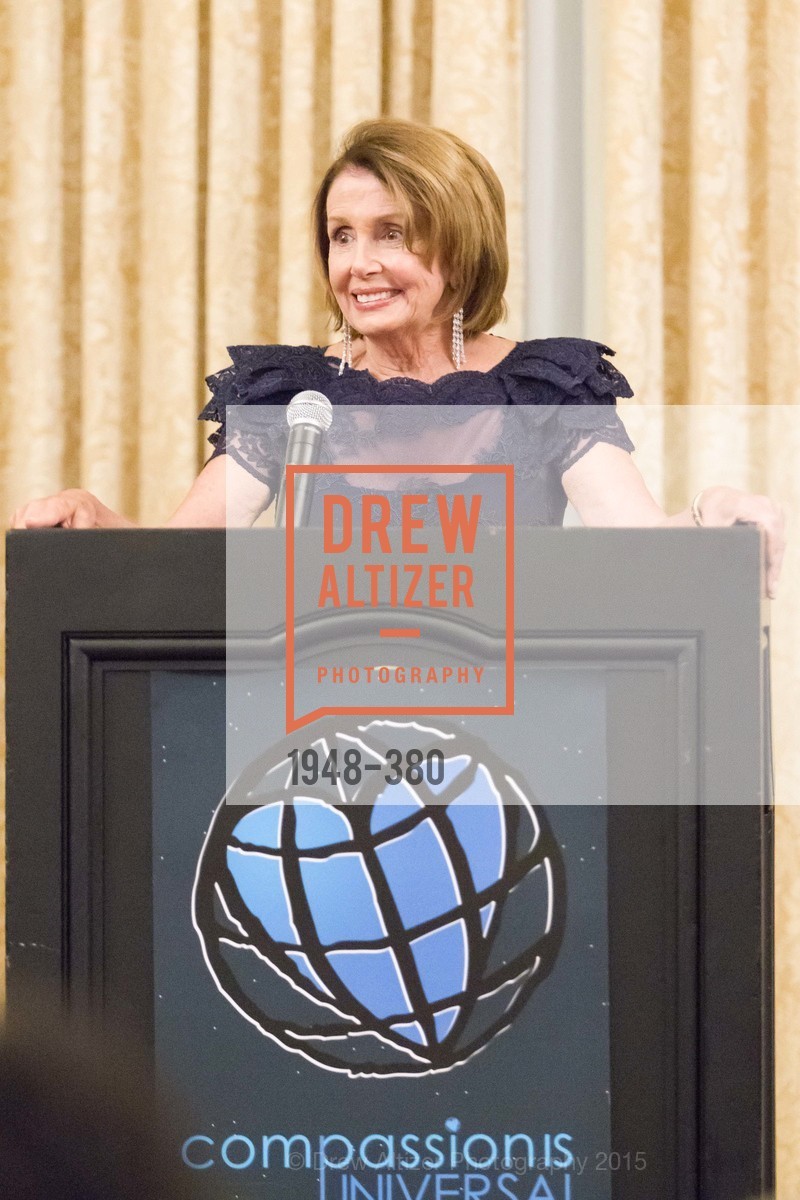 Nancy Pelosi, Shanti Project 41st Annual Compassion is Universal Dinner, Palace Hotel. 2 New Montgomery St, October 14th, 2015,Drew Altizer, Drew Altizer Photography, full-service event agency, private events, San Francisco photographer, photographer California