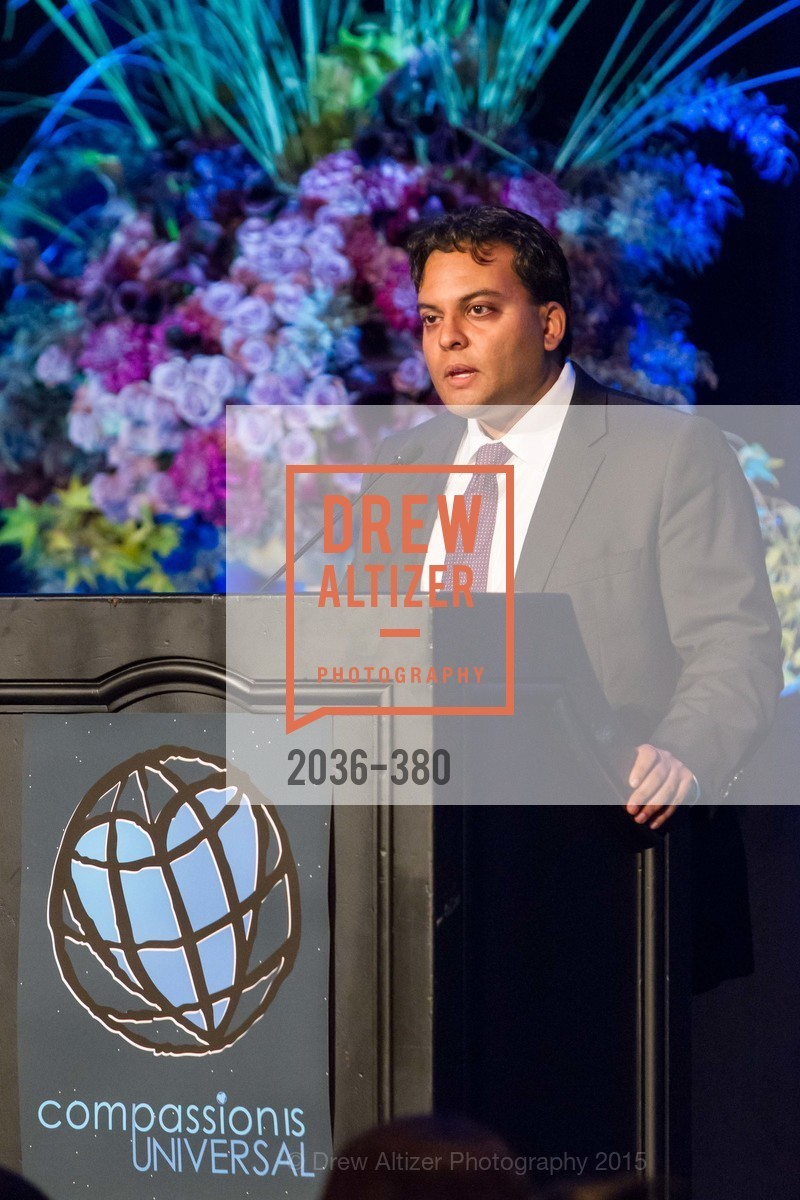 Kaushik Roy, Shanti Project 41st Annual Compassion is Universal Dinner, Palace Hotel. 2 New Montgomery St, October 14th, 2015,Drew Altizer, Drew Altizer Photography, full-service event agency, private events, San Francisco photographer, photographer California
