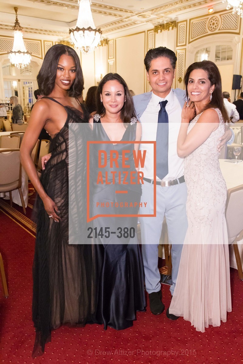 Eugenia Washington, Bahya Murad, Karim Naji, Ikram Naji, Shanti Project 41st Annual Compassion is Universal Dinner, Palace Hotel. Palace Hotel, . 2 New Montgomery St, October 14th, 2015, Photo #2145-380 Eugenia Washington, Bahya Murad, Karim Naji, Ikram Naji, Photo #2145-380