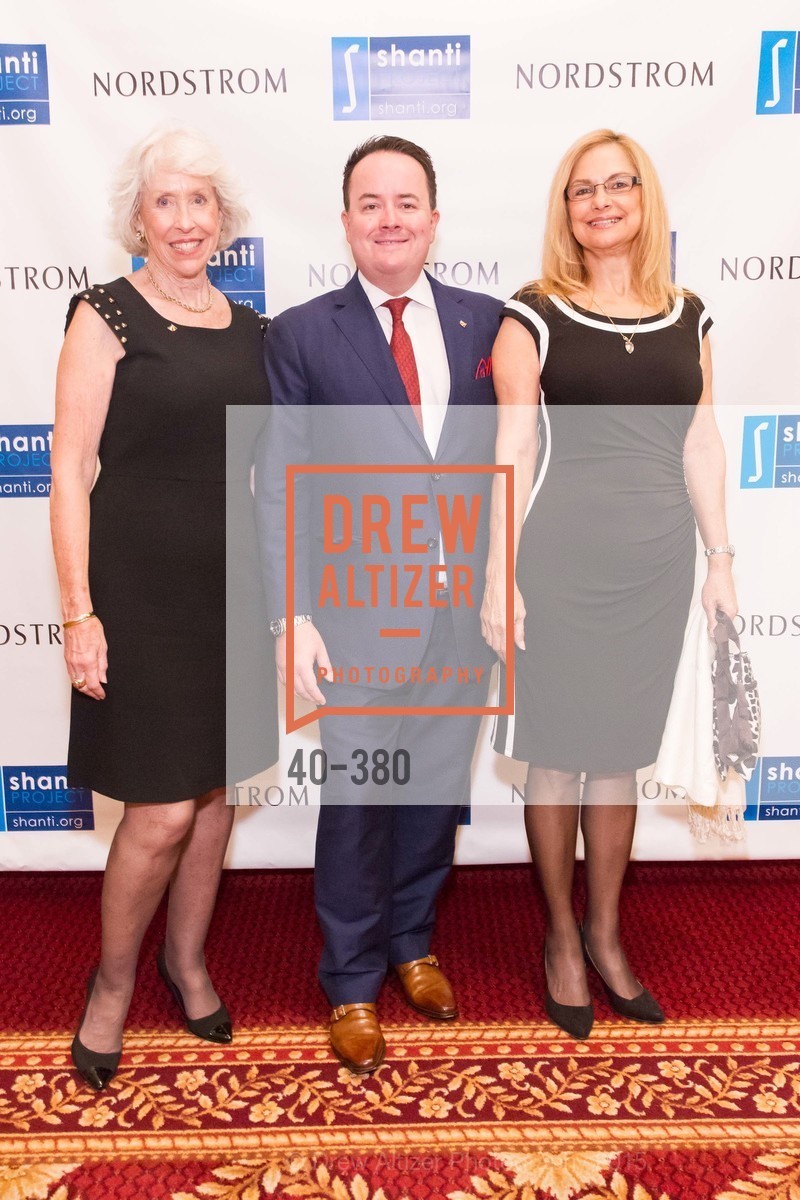 Elizabeth Willis, Shane Hensinger, Dane Church, Shanti Project 41st Annual Compassion is Universal Dinner, Palace Hotel. 2 New Montgomery St, October 14th, 2015,Drew Altizer, Drew Altizer Photography, full-service agency, private events, San Francisco photographer, photographer california